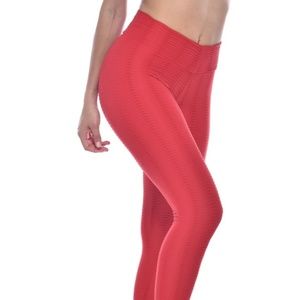 Booty By Brabants Leggings- Flamingo Red